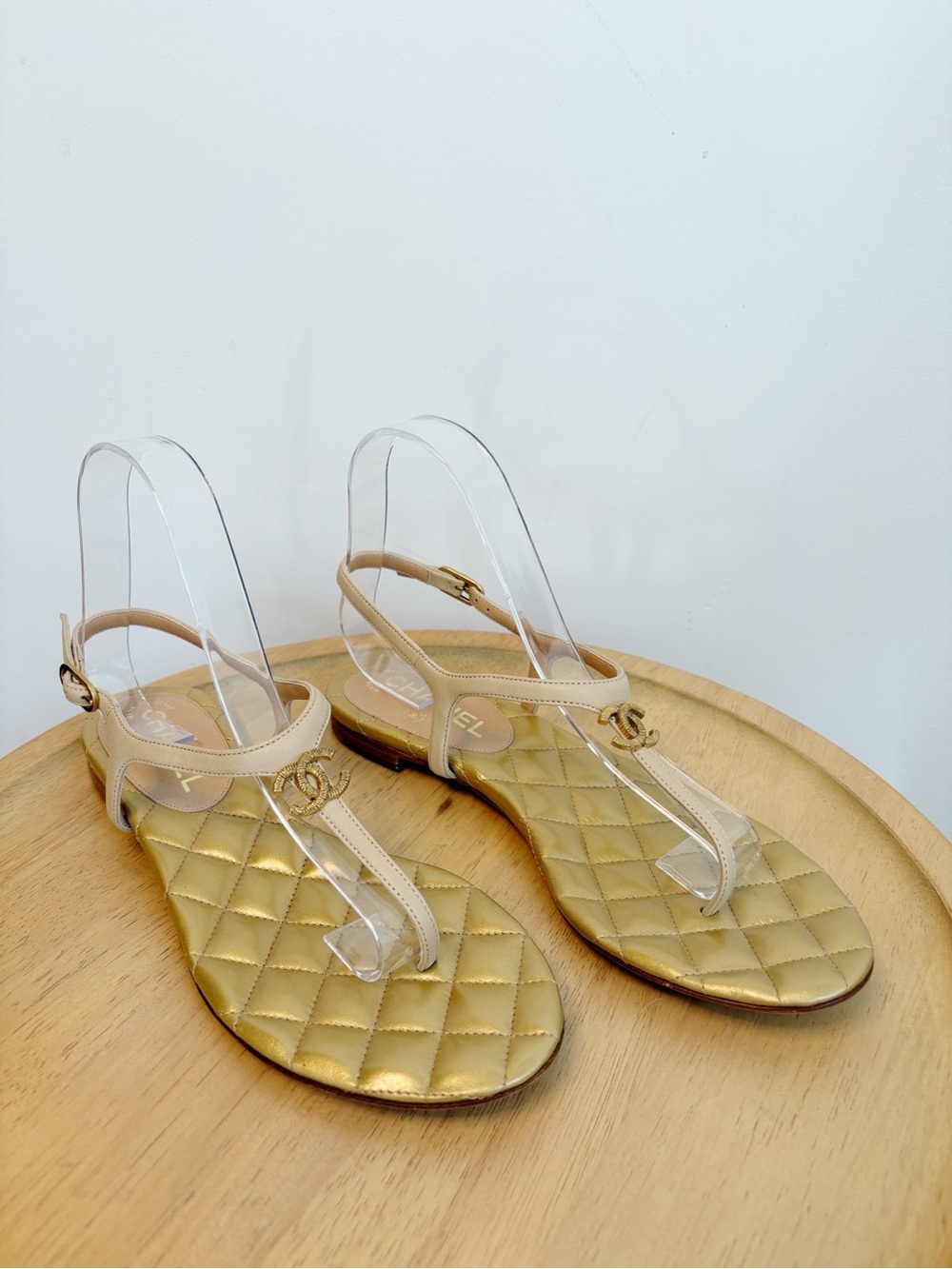 New Chanel CC Thong Sandals